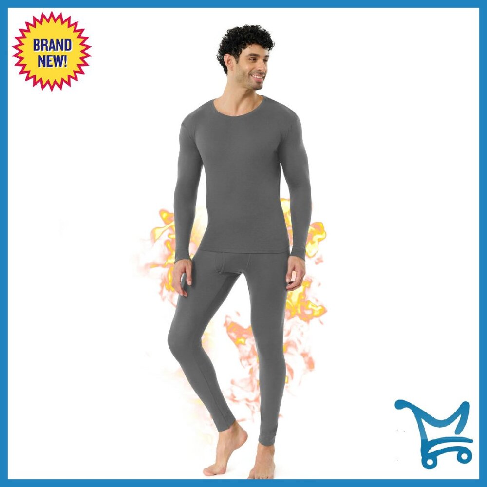 Men's Merino Wool Thermal Base Layer Set - Heavyweight & Midweight